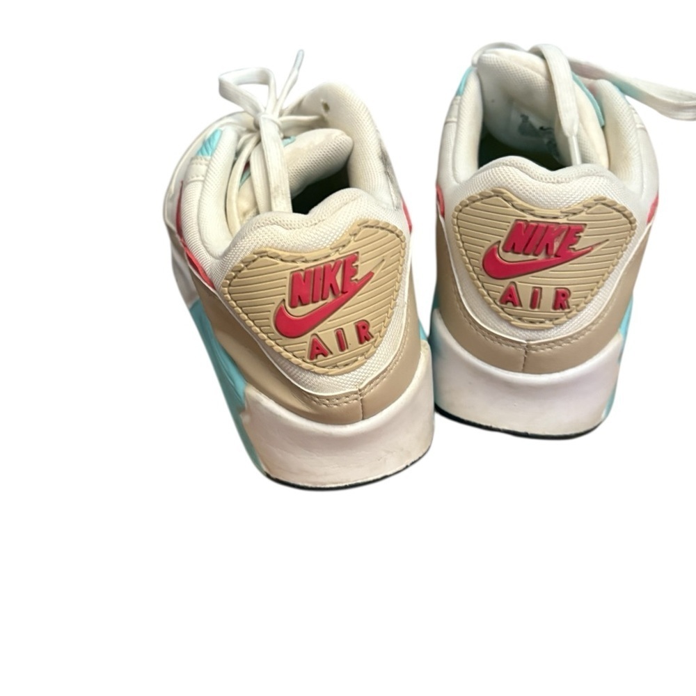 Nike Air Max 90 'Sail/Copa/Rattan/ Archaeo Pink' Size Women's 8 preloved - Picture 9 of 12